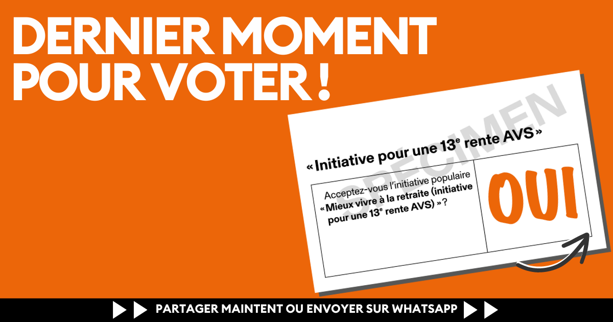 Dernier Moment pour voter!